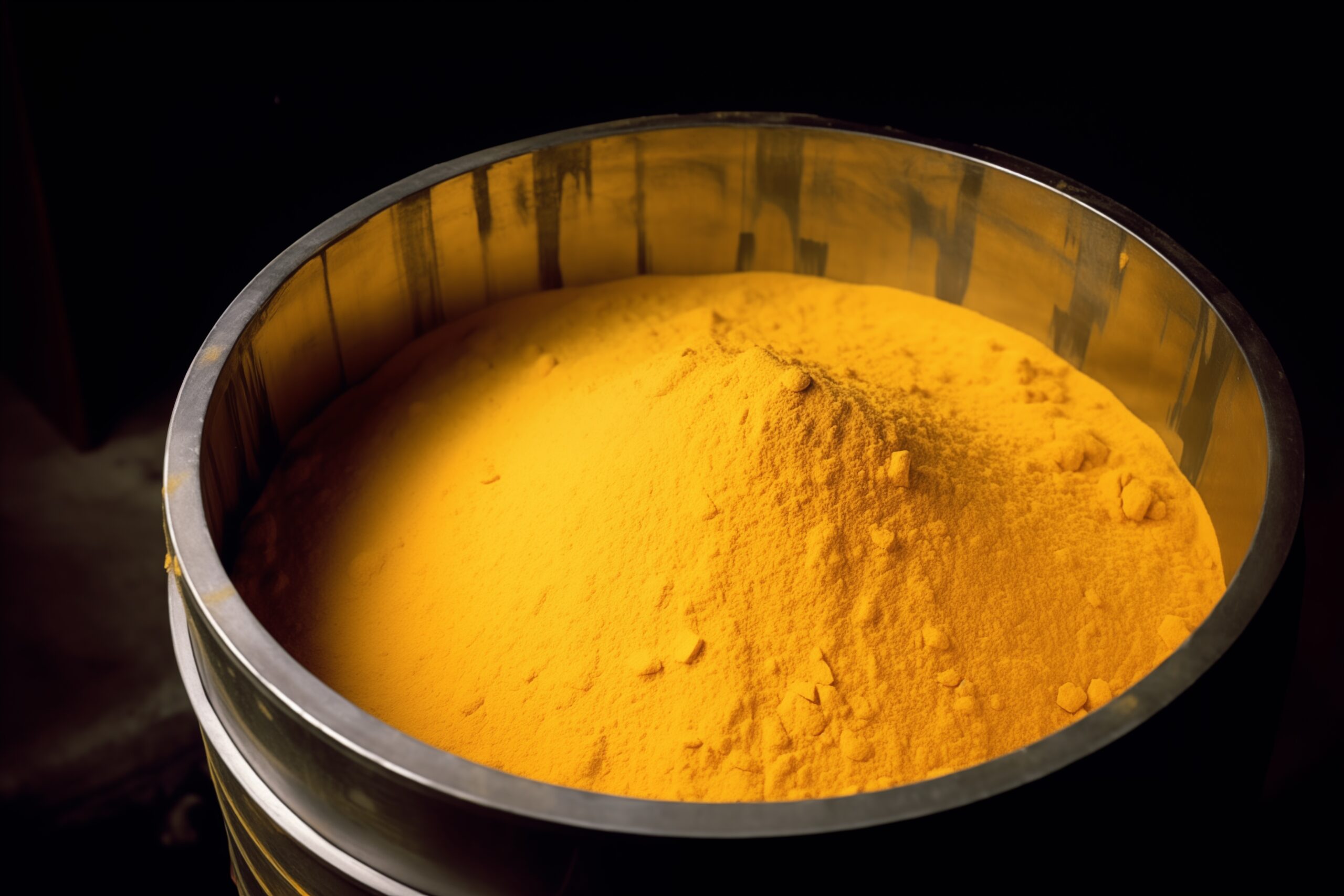 Yellowcake Uranium in Steel Container